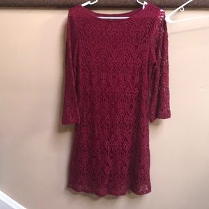 Burgundy Dress